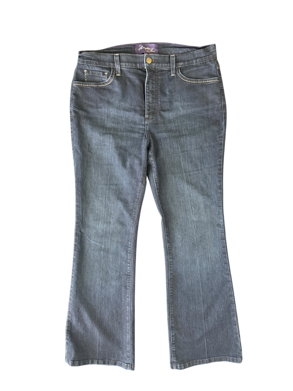 NYDJ Lift Tuck Bootcut Jeans Women's 10P Petite Dark Wash USA